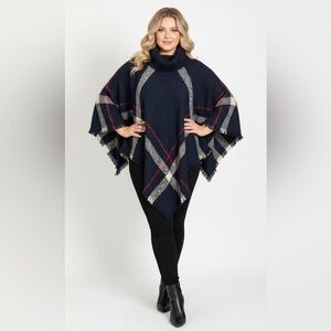 Plaid Women’s Poncho